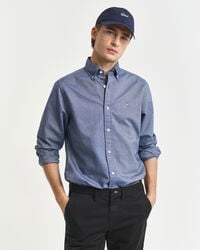 cămașă oxford clasică slim fit - albastru persan