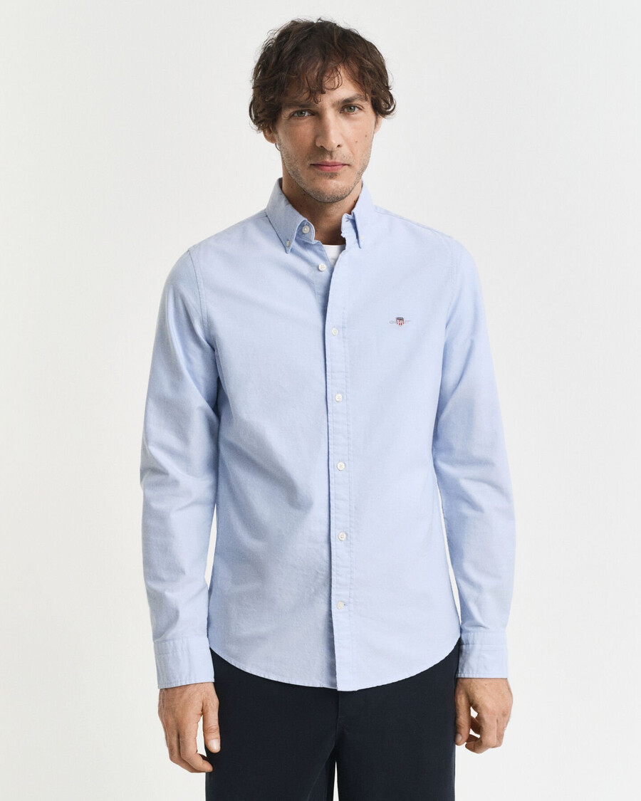 cămașă oxford clasică slim fit - albastru deschis