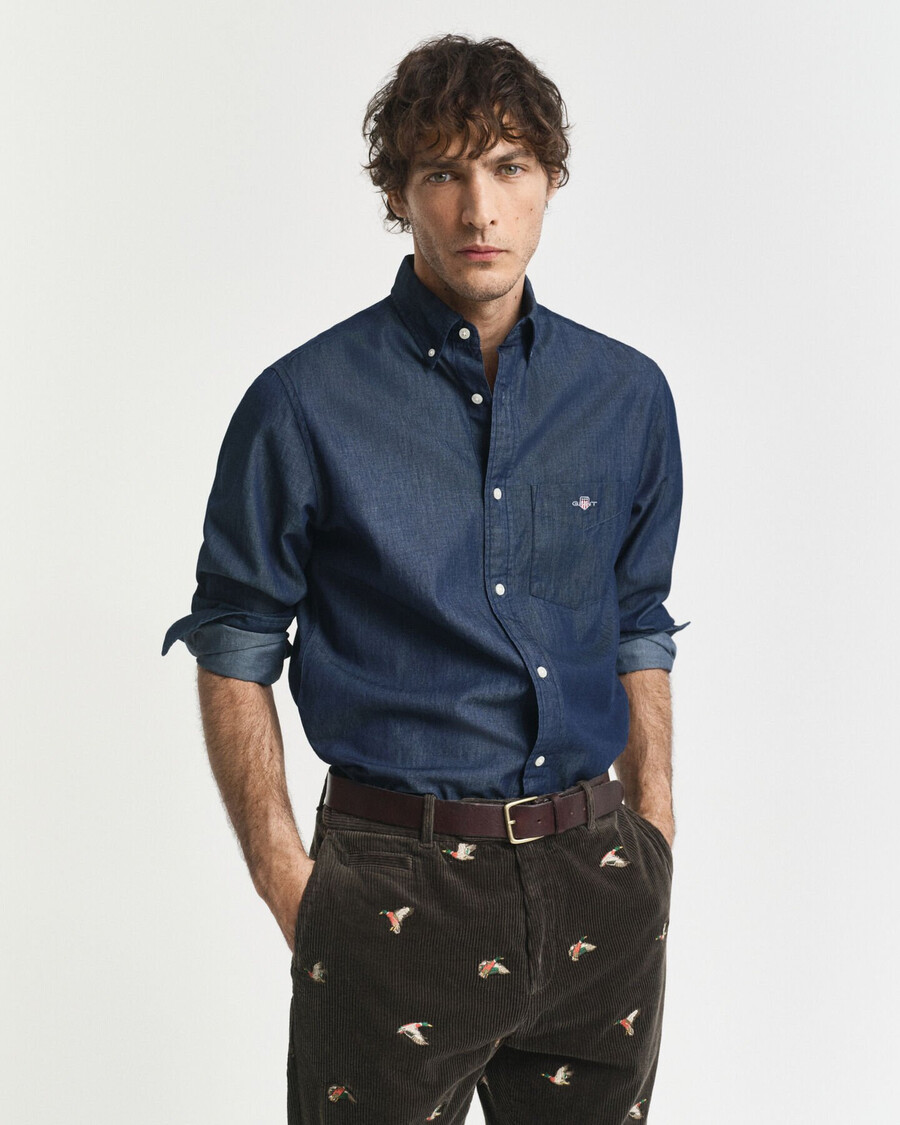 cămașă indigo regular fit - indigo Închis