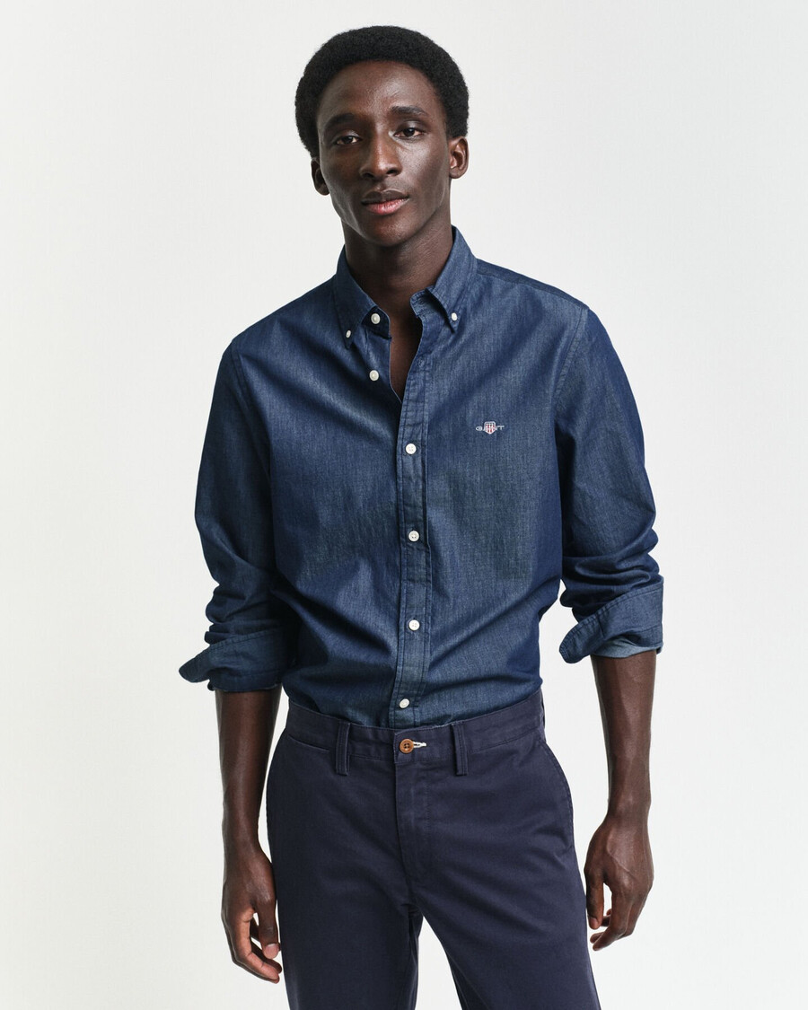 cămașă indigo slim fit - indigo Închis