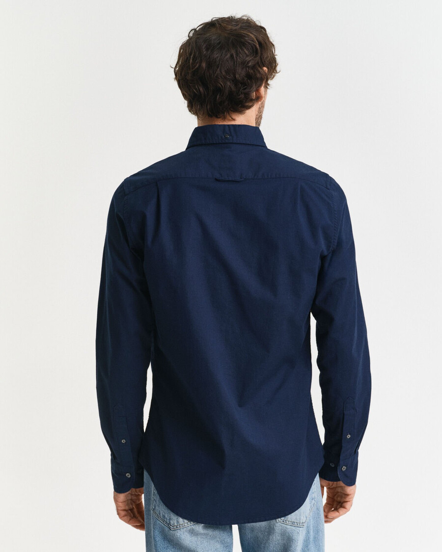cămașă oxford stretch slim fit - bleumarin