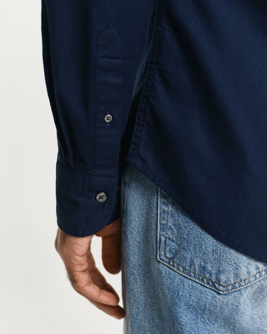 cămașă oxford stretch slim fit - bleumarin
