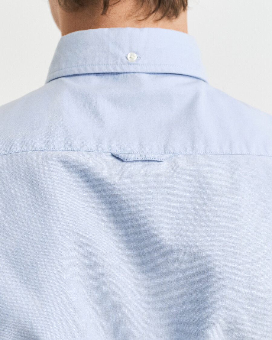 cămașă oxford elastică slim fit - albastru deschis