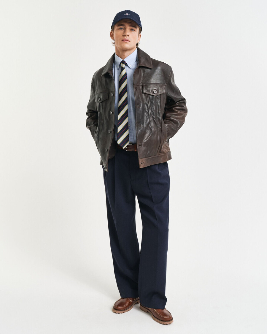 cămașă oxford elastică slim fit - albastru deschis