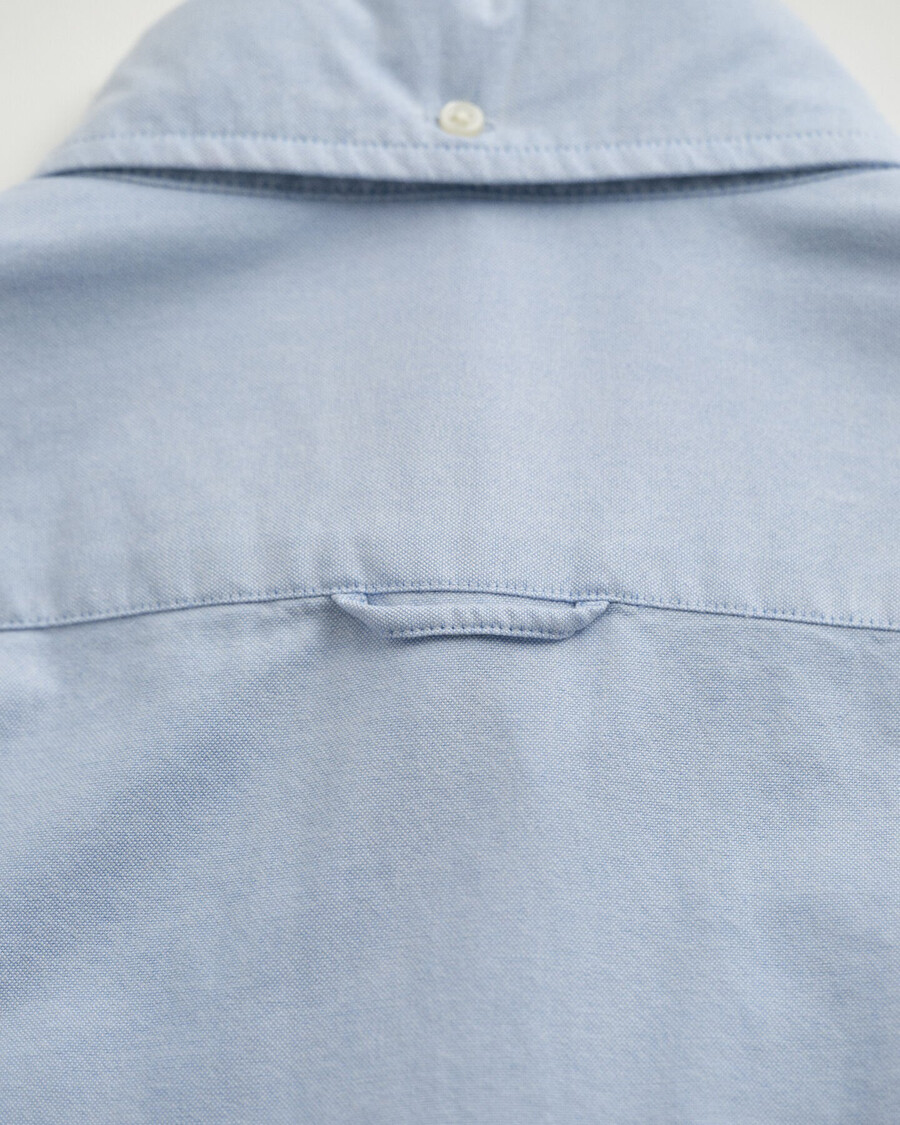 cămașă oxford elastică slim fit - albastru deschis