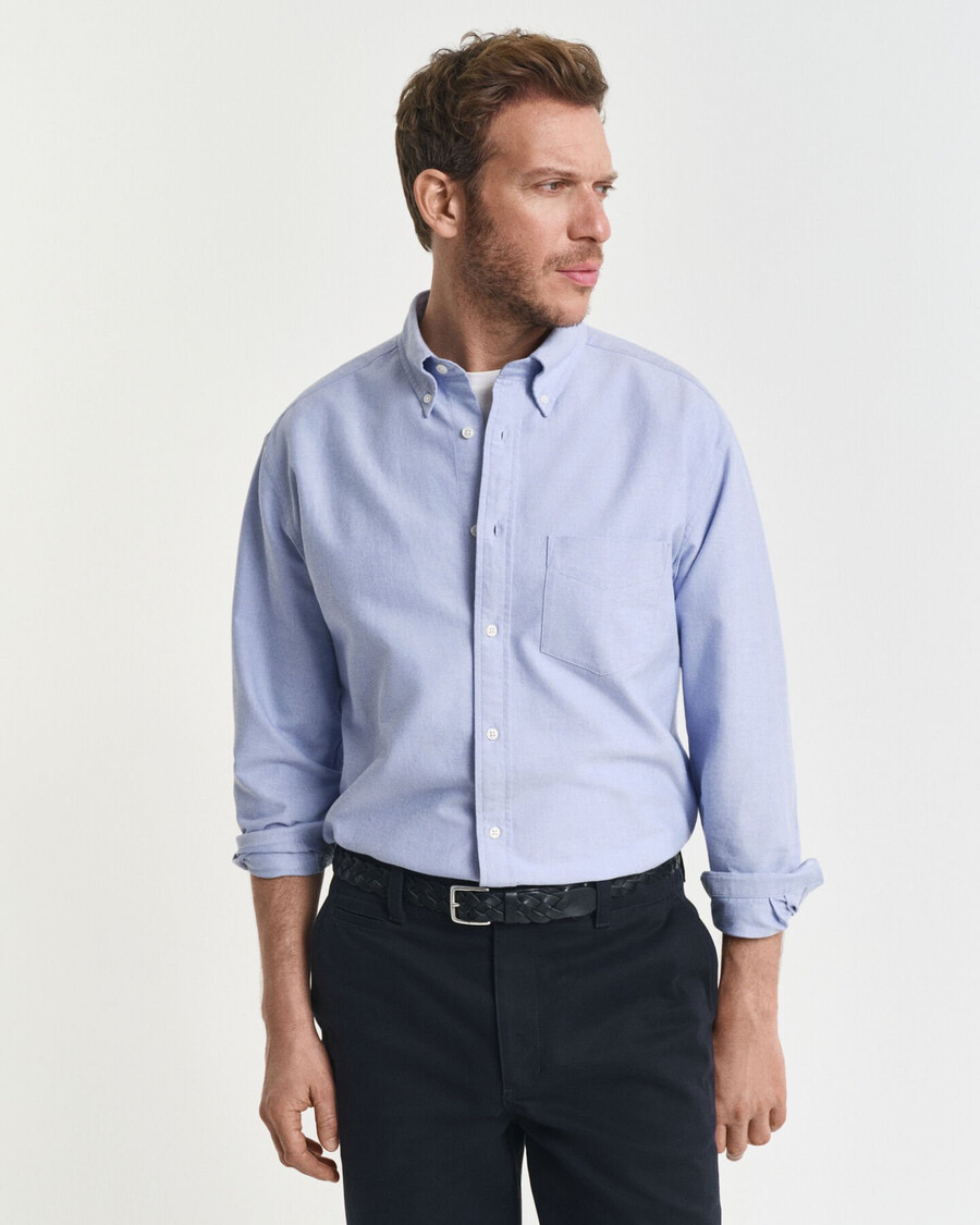 cămașă oxford heritage relaxed fit - albastru myosotis