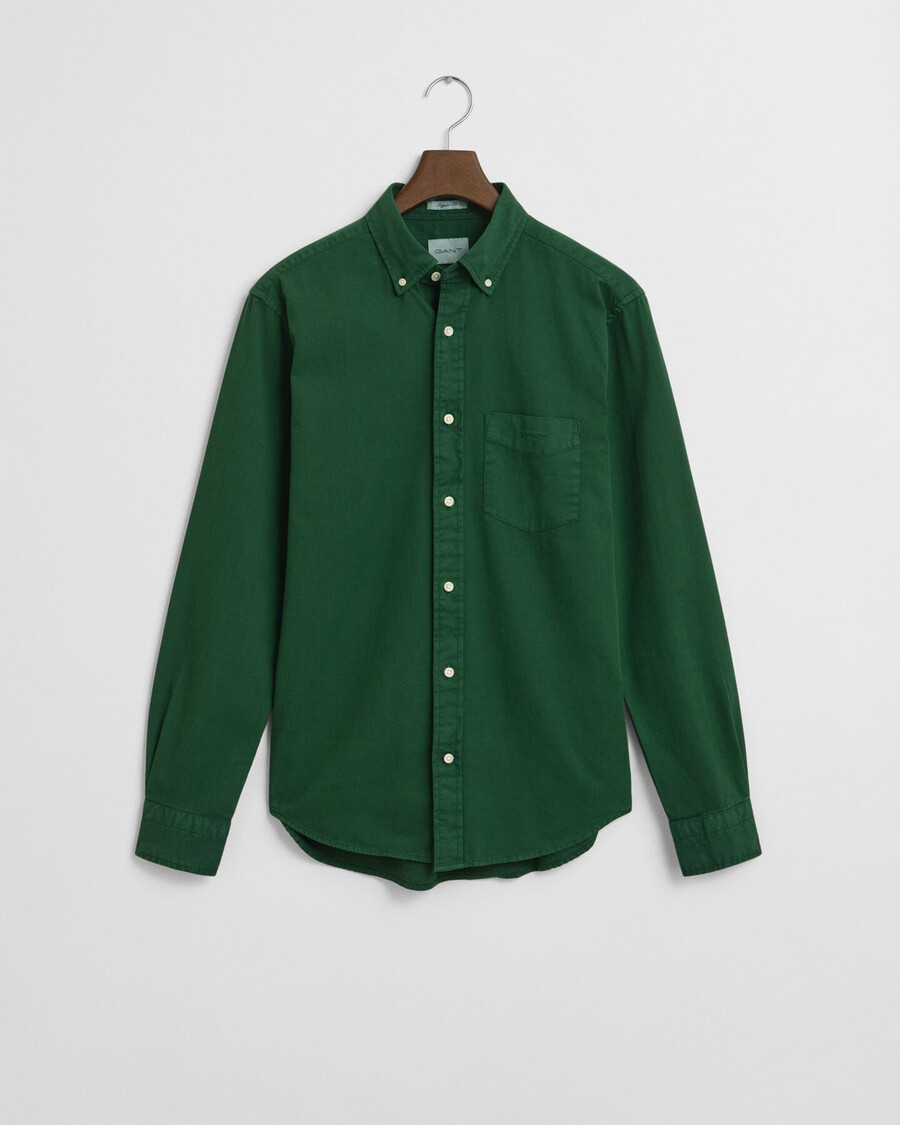 cămașă twill cu croială regulată - verde pădure