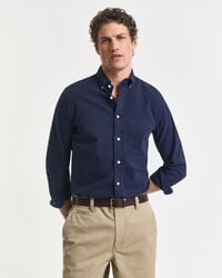 cămașă twill cu croială regulată - albastru seară