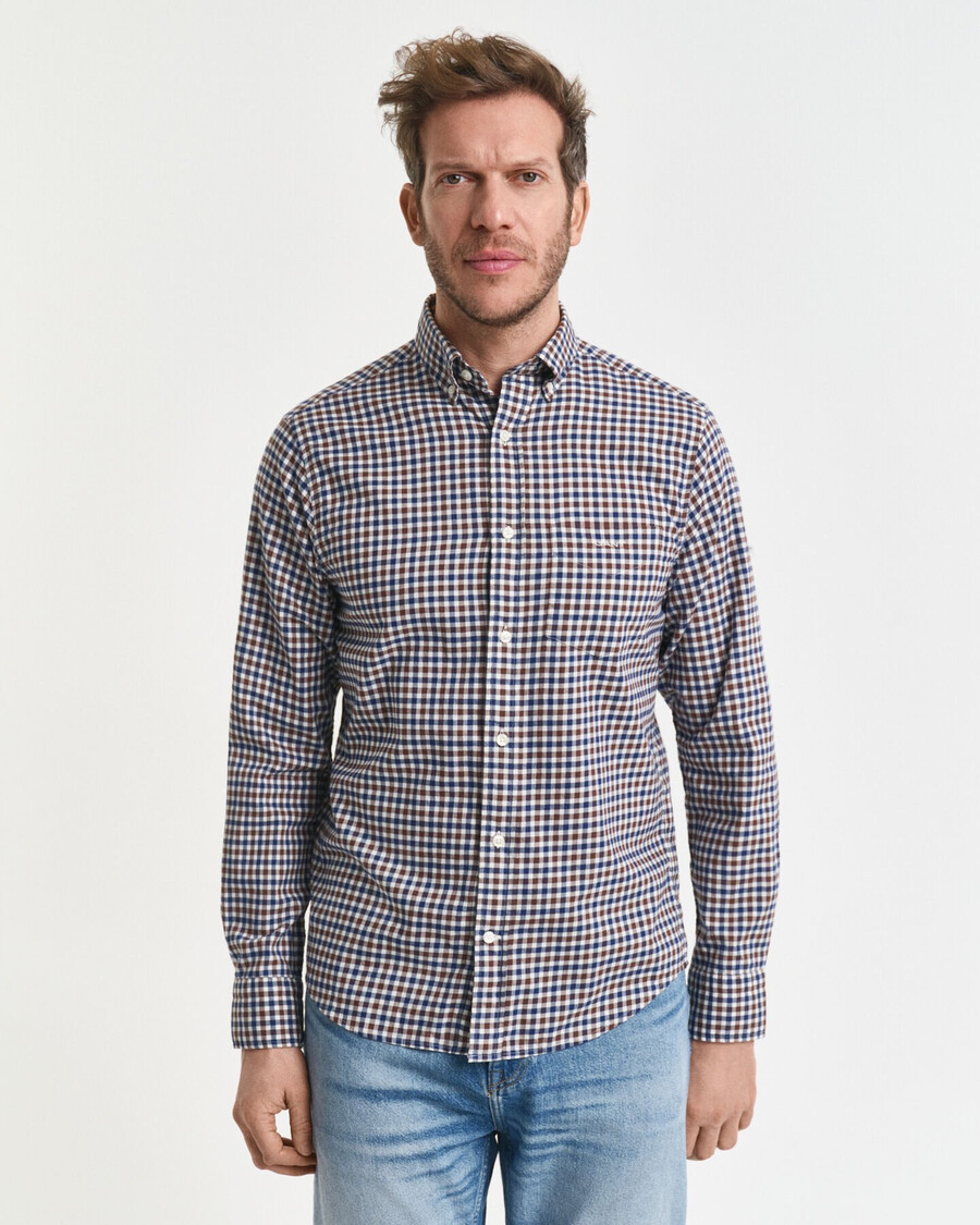 cămașă regular fit gingham twill - maro mahon