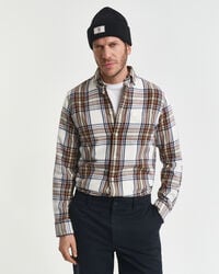cămașă din flanel cu croială regulată model windblown - crem