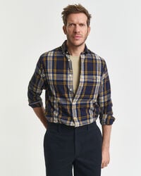 cămașă din flanel cu croială regulată model windblown flannel check - albastru seară