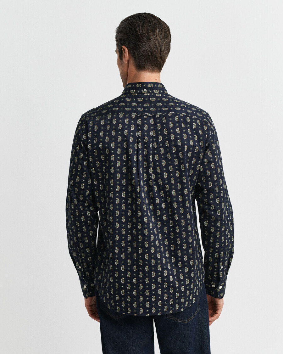 cămașă twill cu imprimeu paisley croială regulată - albastru seară