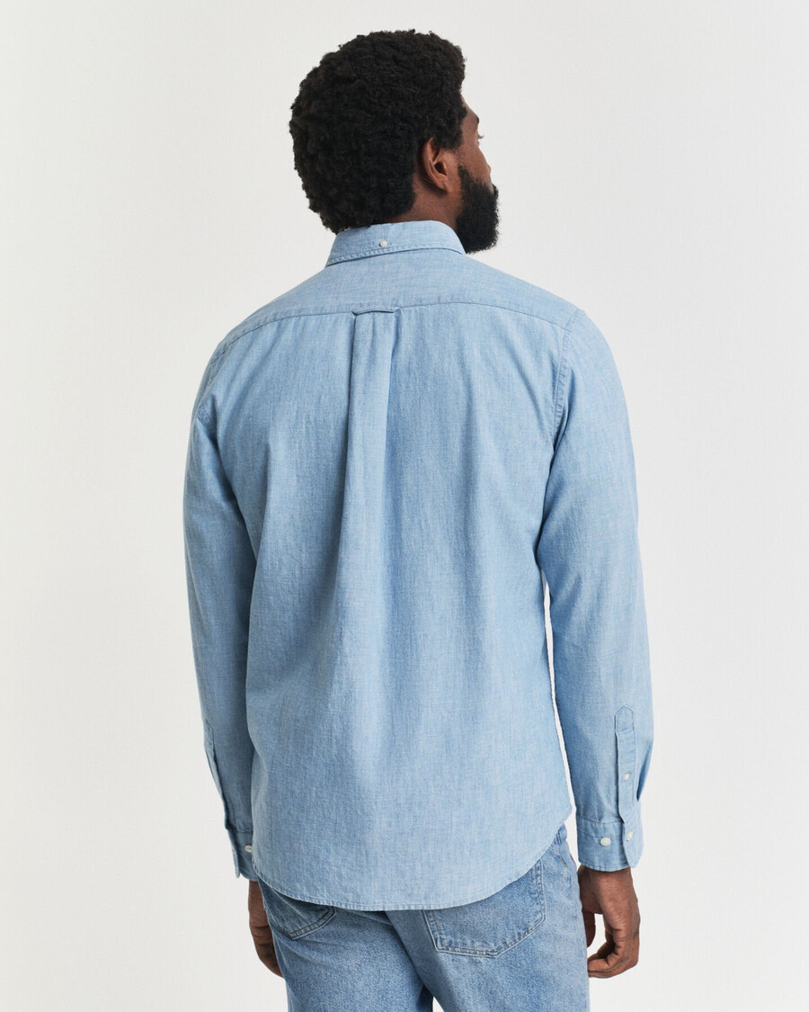 cămașă chambray indigo regular fit - albastru deschis