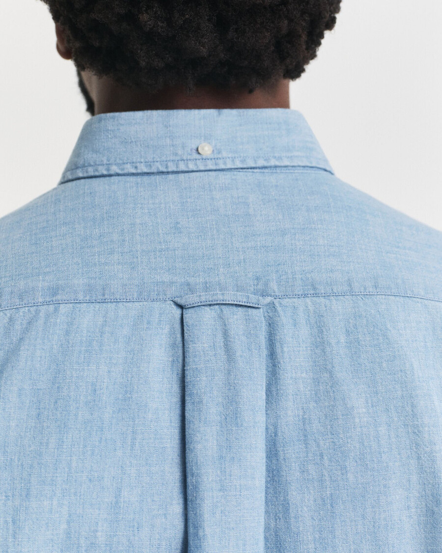 cămașă chambray indigo regular fit - albastru deschis