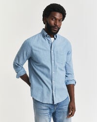 cămașă chambray indigo regular fit - albastru deschis