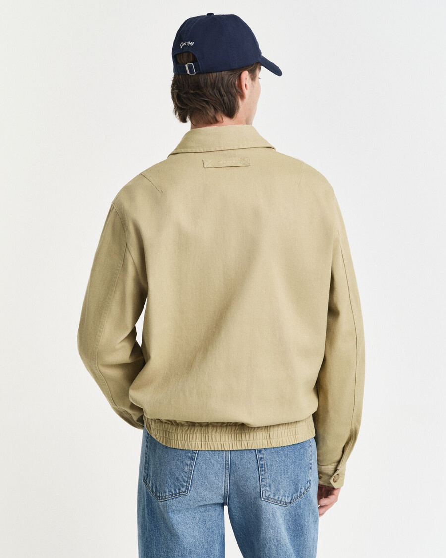 jachetă din bumbac twill - bej lemnos