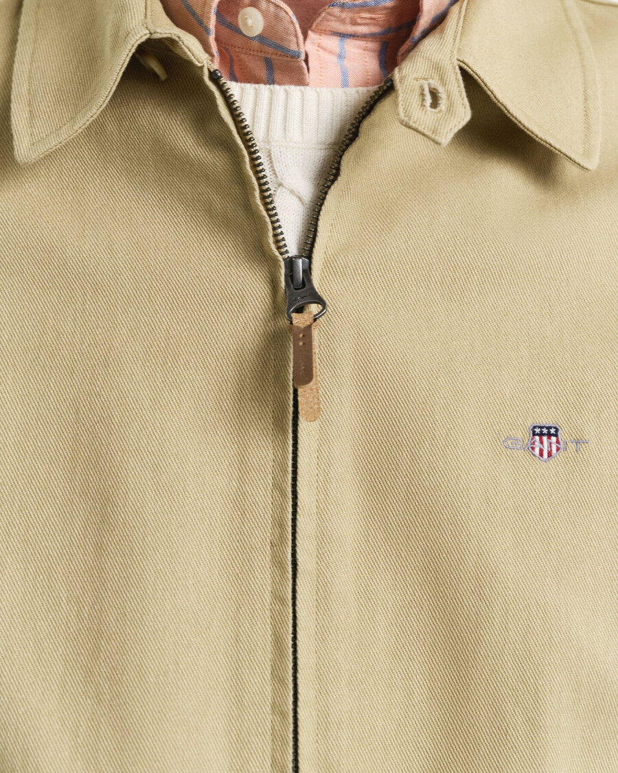 jachetă din bumbac twill - bej lemnos