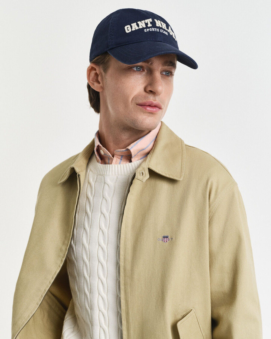jachetă din bumbac twill - bej lemnos