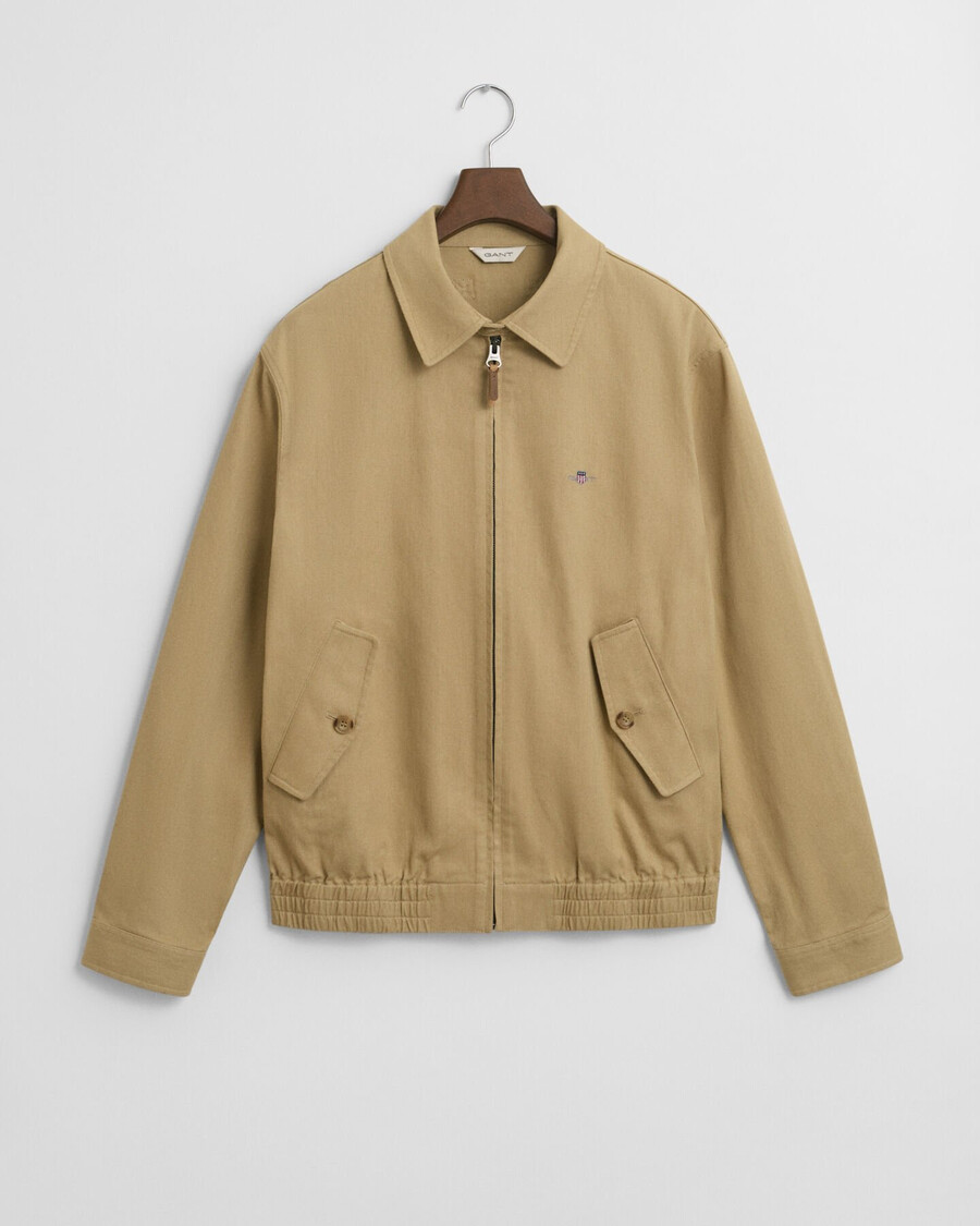 jachetă din bumbac twill - bej lemnos