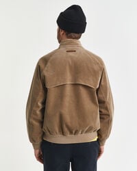 jachetă harrington din catifea reiată - taupe deschis