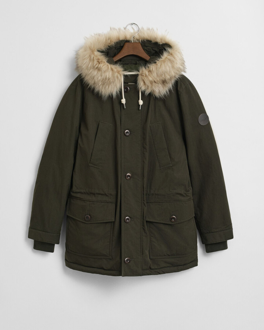 parka căptușită - verde mușchi închis