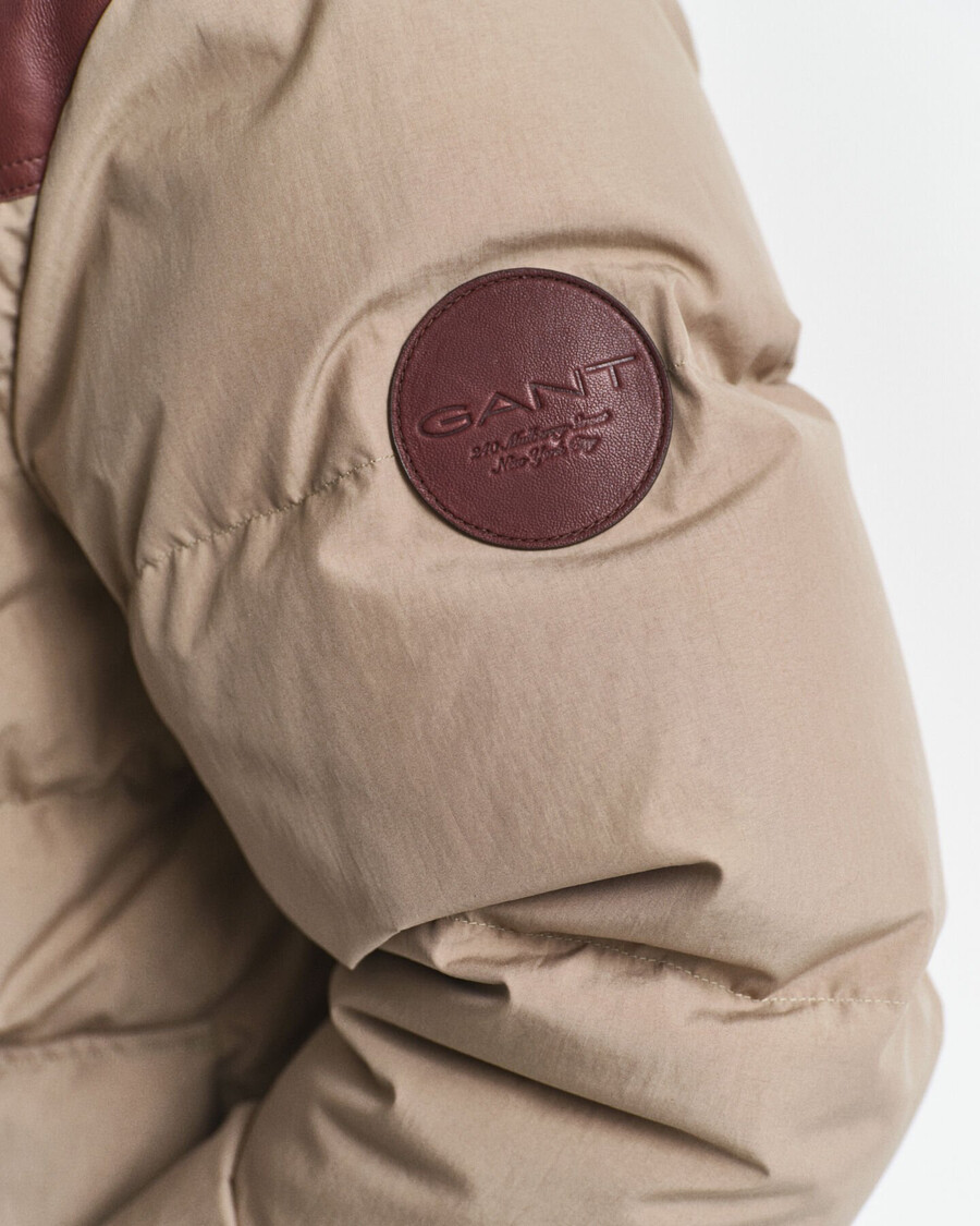 parka din bumbac cu puf de gâscă - bej caramel