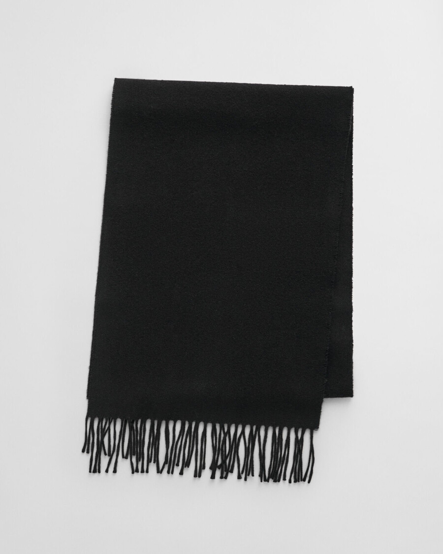 eșarfă de lână - negru