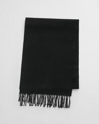 eșarfă de lână - negru