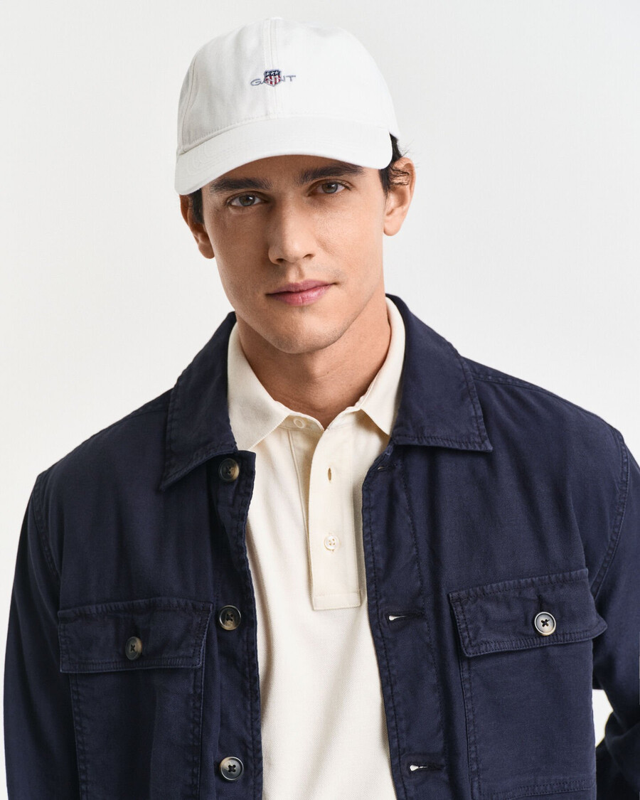 Șapcă shield din bumbac twill - coajă de ou
