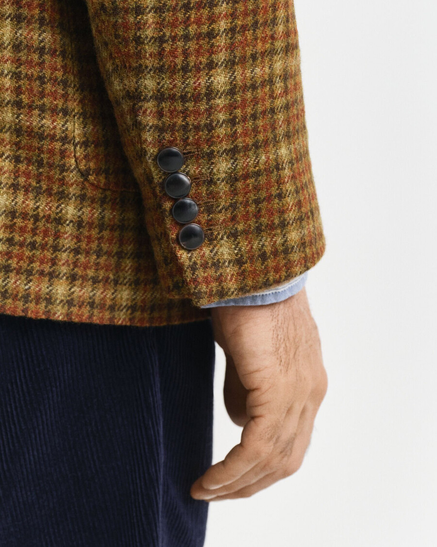 sacou din tweed cu croială relaxată - unt de arahide