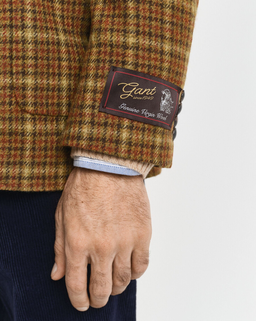 sacou din tweed cu croială relaxată - unt de arahide