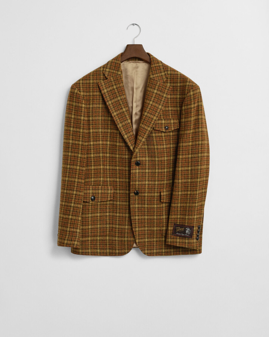 sacou din tweed cu croială relaxată - unt de arahide