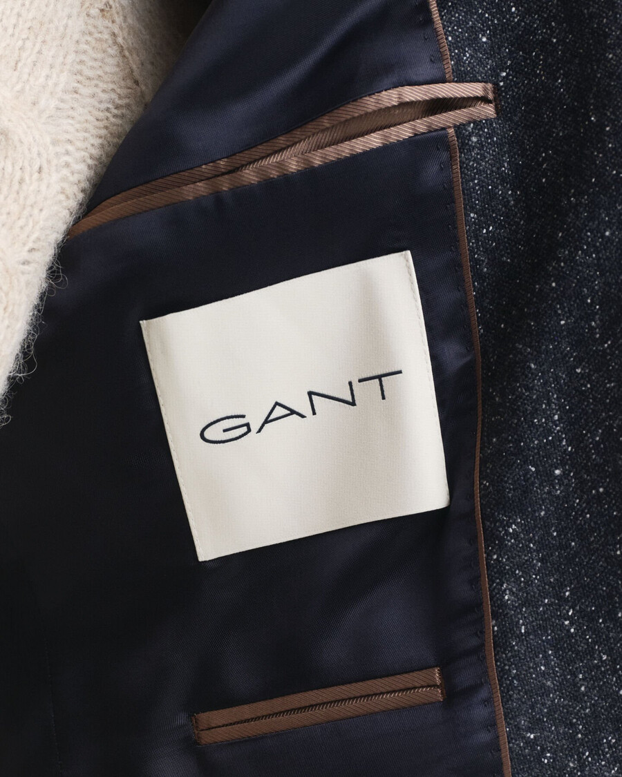 jachetă donegal slim fit - albastru de seară