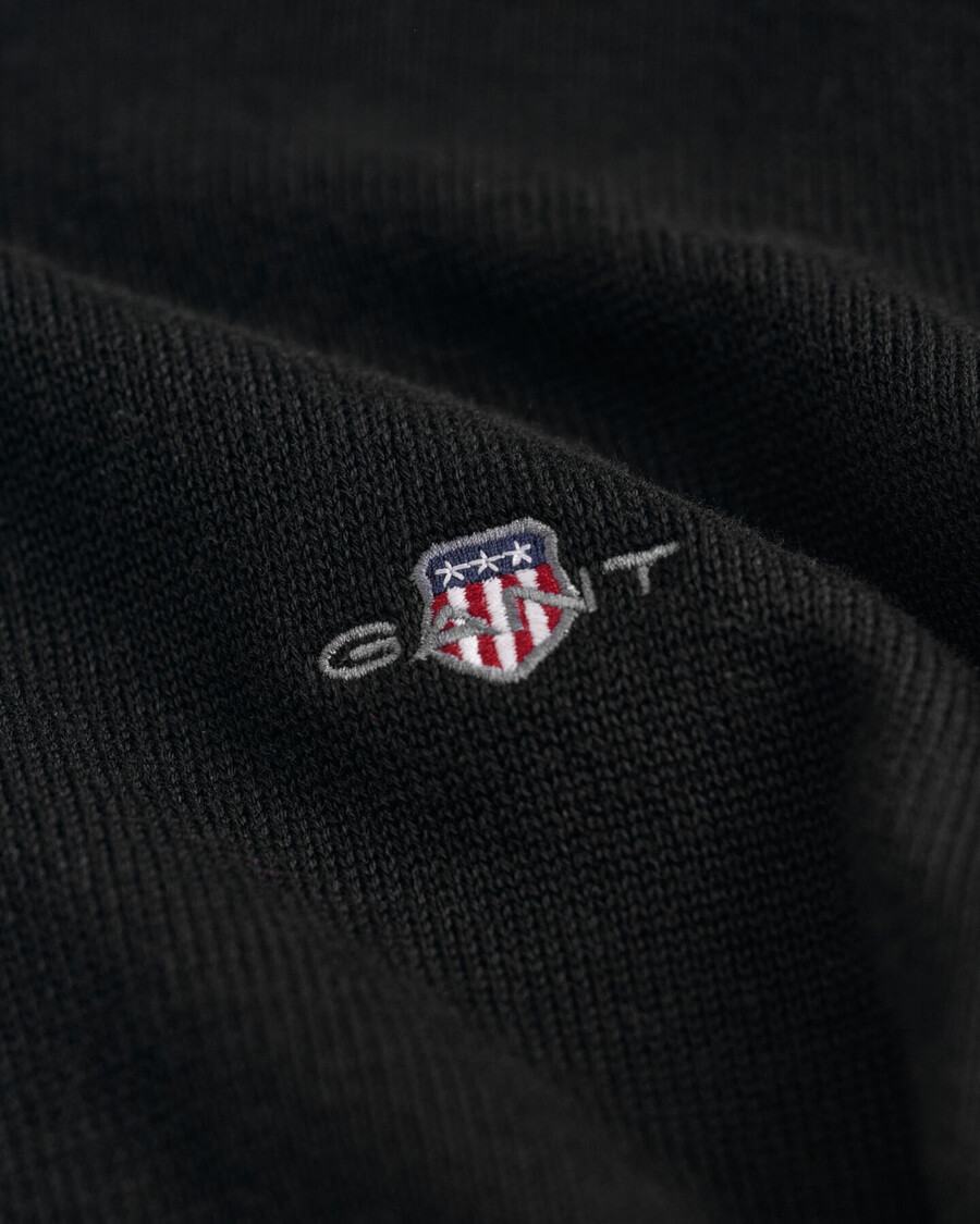 cardigan casual din bumbac cu fermoar - negru