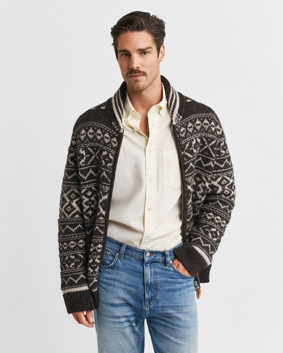 cardigan jacquard - maro melange