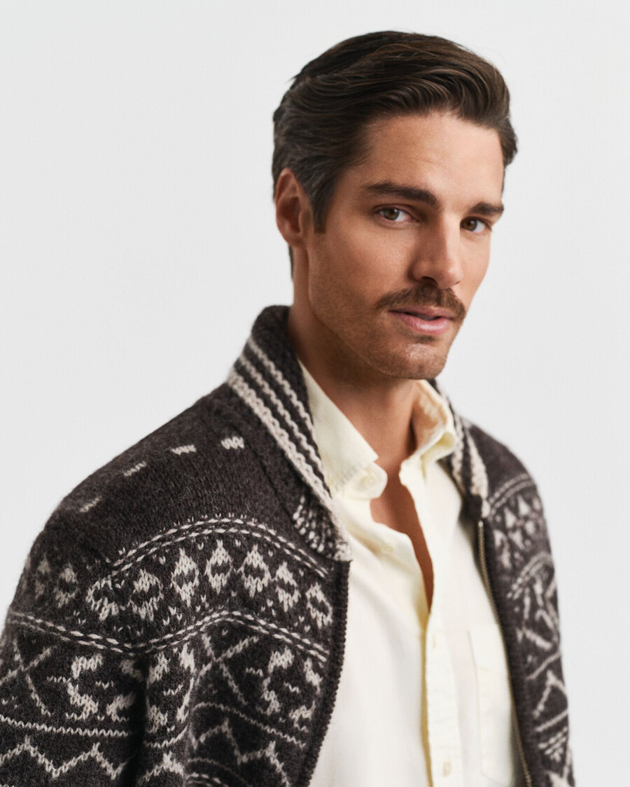 cardigan jacquard - maro melange