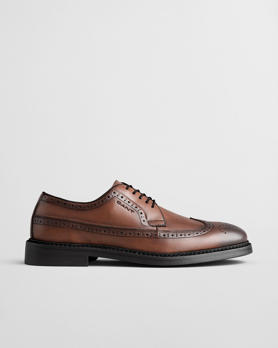 pantofi brogue din piele bidford - coniac