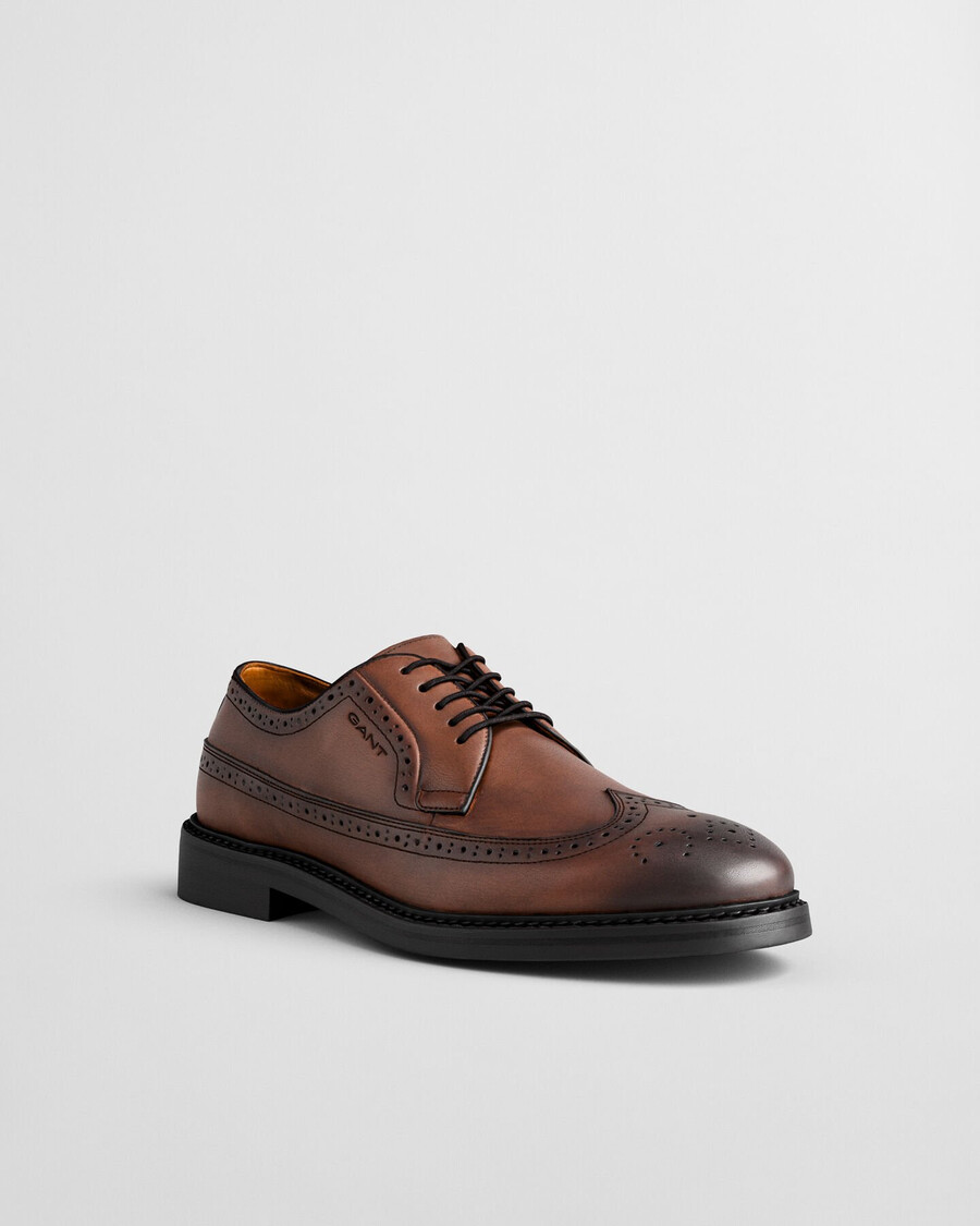 pantofi brogue din piele bidford - coniac