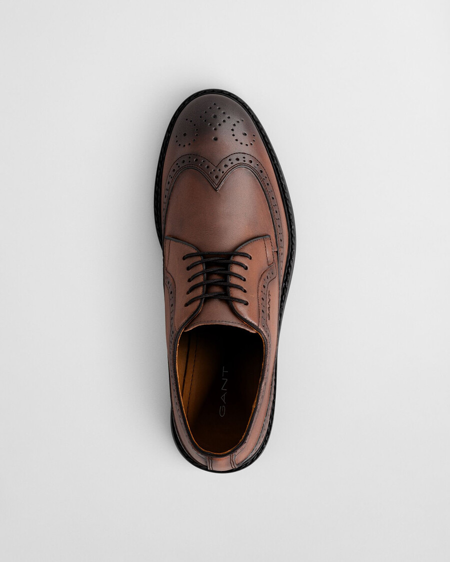 pantofi brogue din piele bidford - coniac