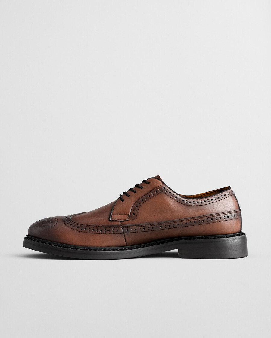 pantofi brogue din piele bidford - coniac