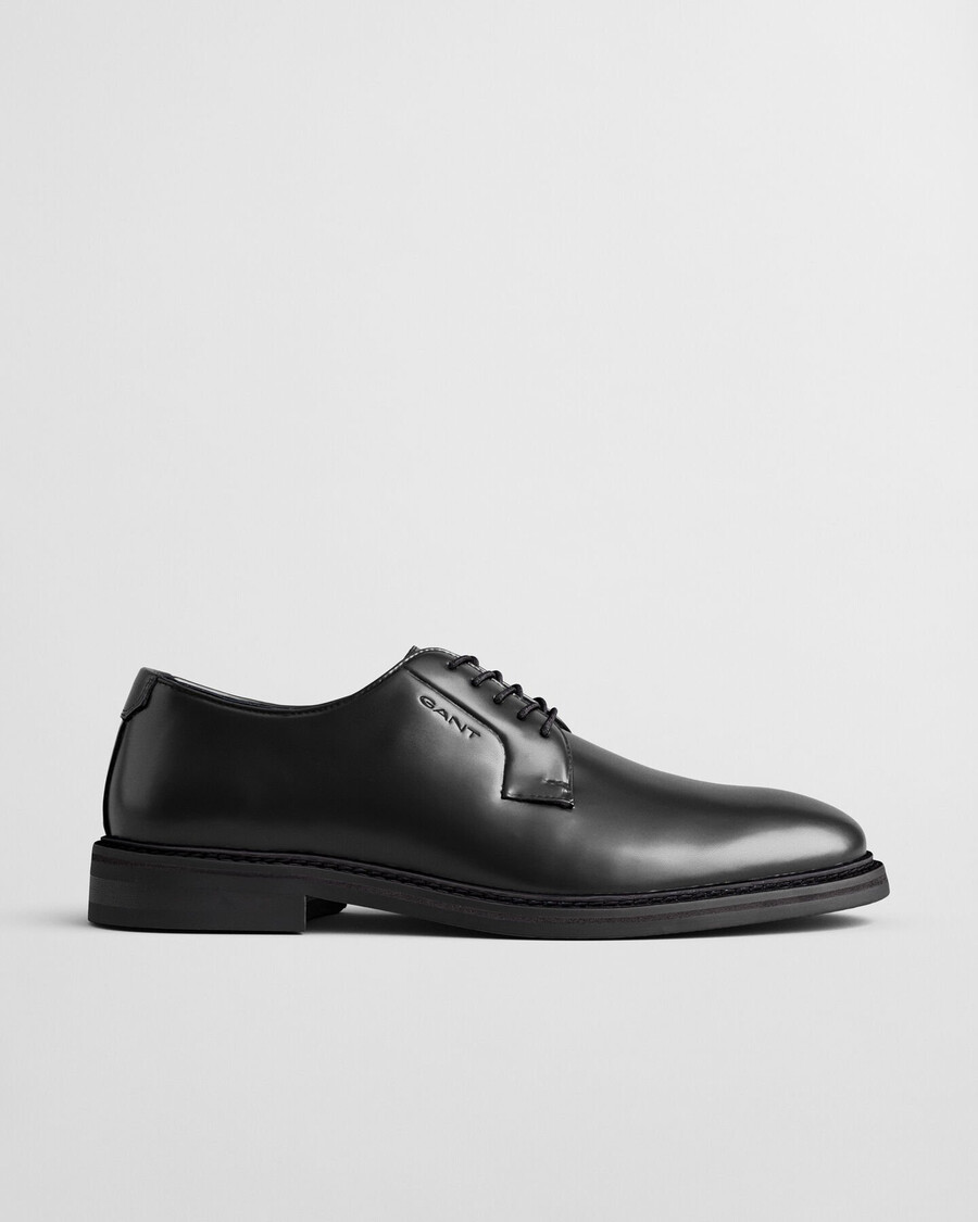 pantofi derby din piele bidford - negru