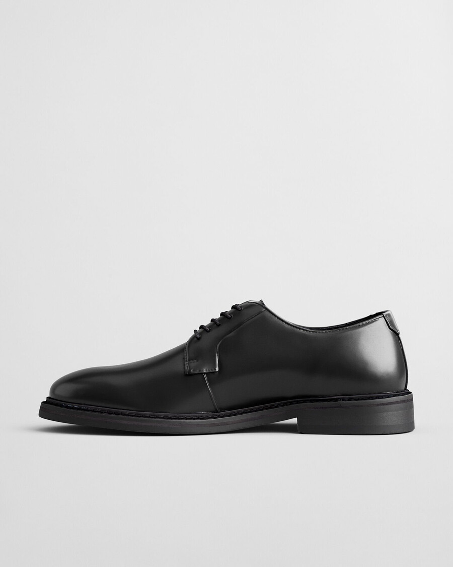 pantofi derby din piele bidford - negru