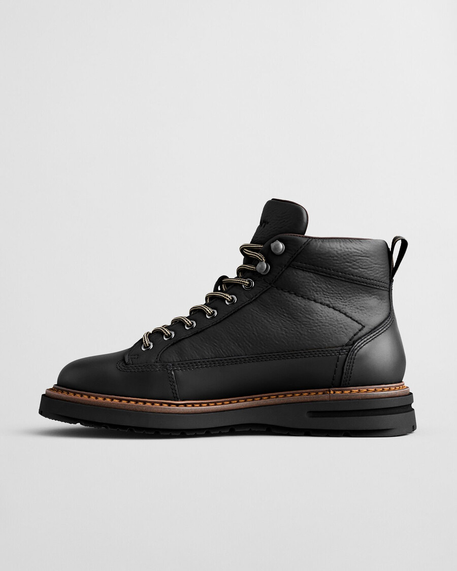 ghete din piele hillprep mid - negre
