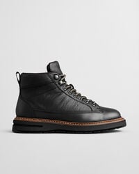 ghete din piele hillprep mid - negre