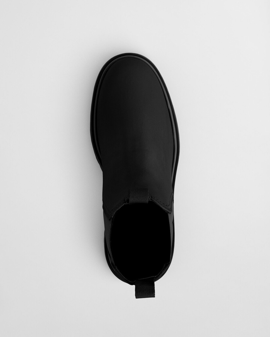 ghete chelsea din piele blisdor - negru