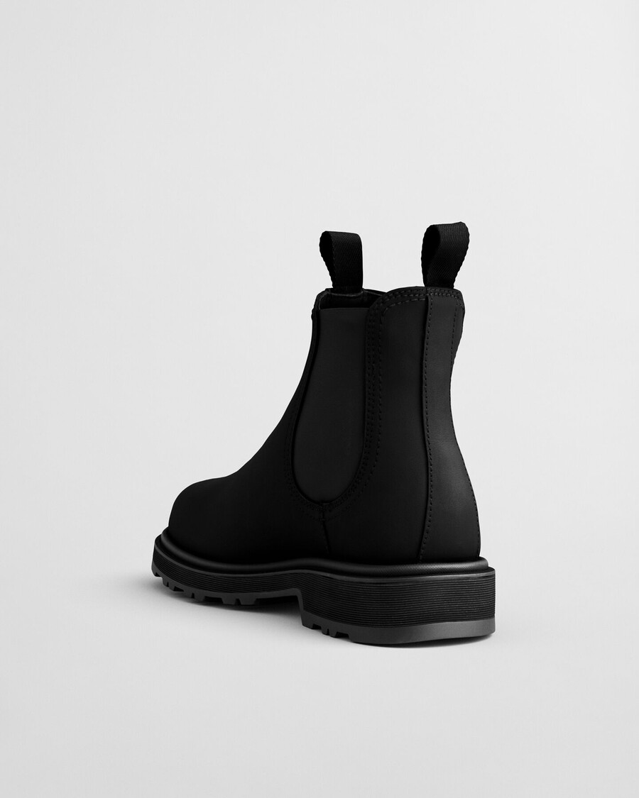 ghete chelsea din piele blisdor - negru