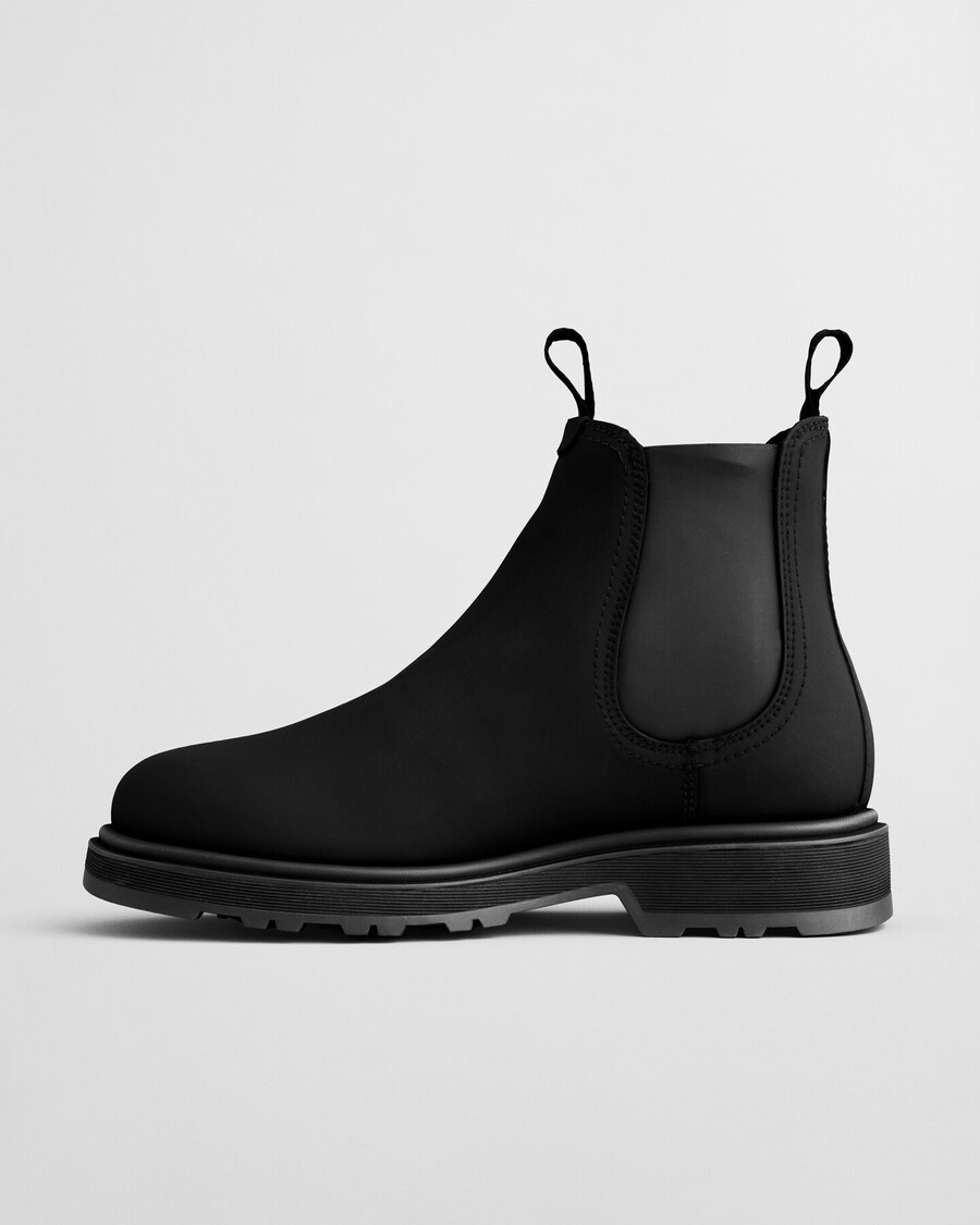 ghete chelsea din piele blisdor - negru