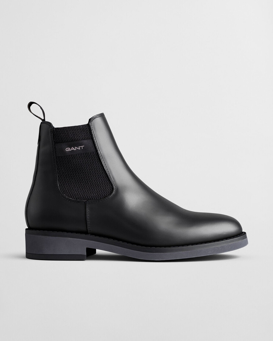 ghete chelsea din piele prepdale - negru