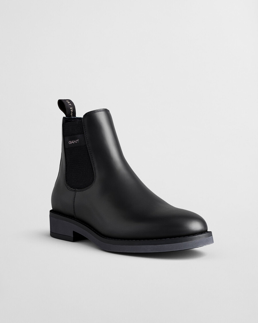 ghete chelsea din piele prepdale - negru