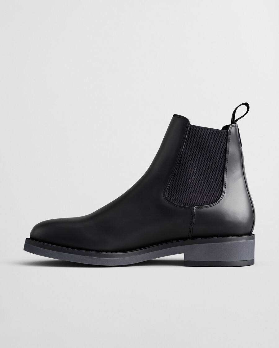 ghete chelsea din piele prepdale - negru